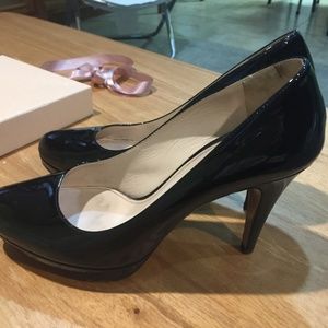 Prada Black Patent Leather Heels Size 6.5